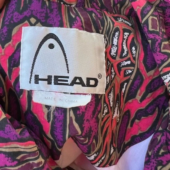 Vintage HEAD 90s Purple Pink Native Aztec Jacket Women's Size Medium